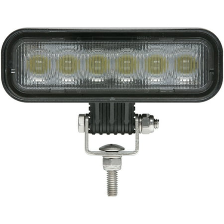 

Seachoice 51641 White Rectangular 12/24V Flood Beam Work Light with 720 Lumens & 6 LEDs