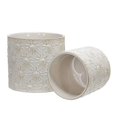 thumbnail image 4 of S/2 CERAMIC 5/7" SUNBURST PLANTER , BEIGE, 4 of 4