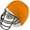 Orange, variant on Champion Sports Football Helmet Cover - Red