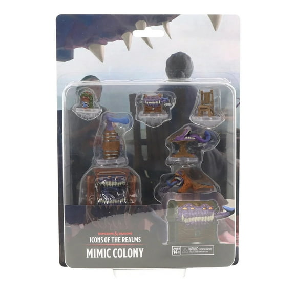WizKids D&D Icons of The Realms: Mimic Colony Warband | Fantasy Miniatures Series | 7 Iconic D&D Foes | Dungeons And Dragons Pre-Painted Miniatures | By WizKids