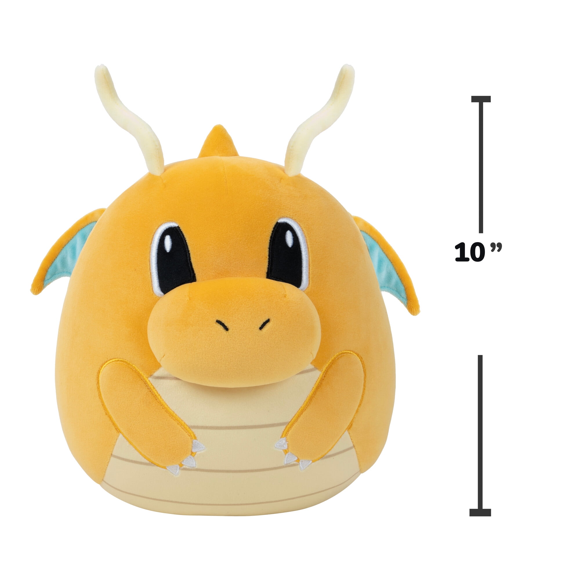 Squishmallows Pokemon 10 inch Dragonite - Child's Ultra Soft Stuffed Plush Toy