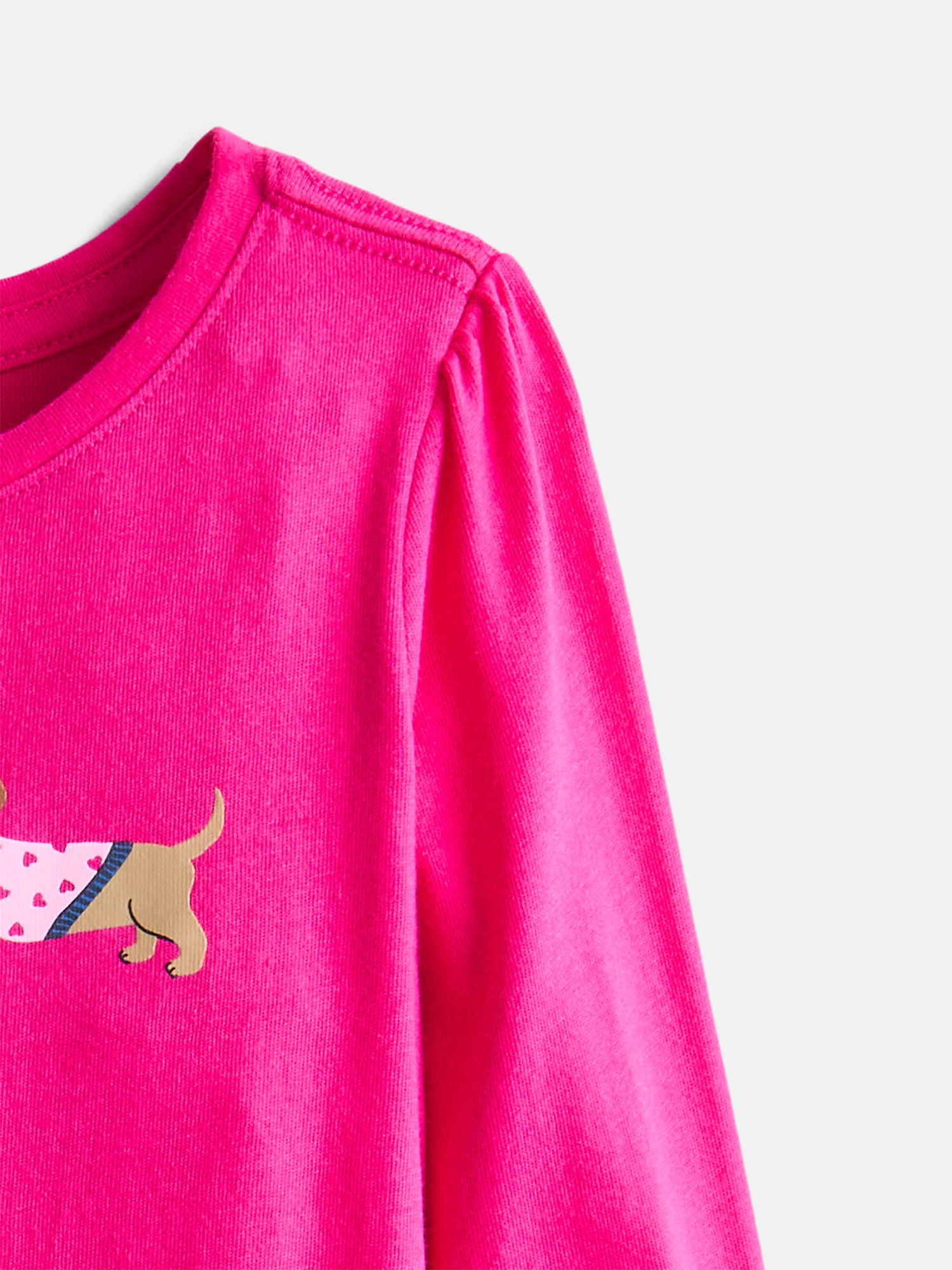 Wonder Nation Baby & Toddler Girls Tee with Long Sleeves, Sizes 0M-5T