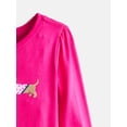 thumbnail image 3 of Wonder Nation Baby & Toddler Girls Tee with Long Sleeves, Sizes 0M-5T, 3 of 3