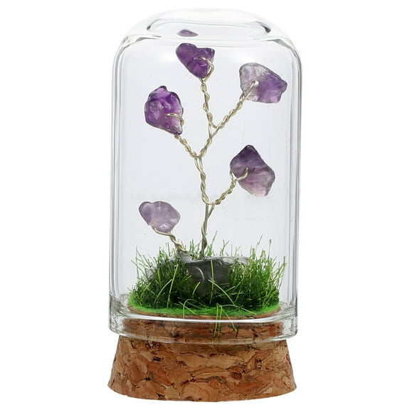 Bedromroom Decorations Decoration for Bedroom Sculpture Crystal Tree Purple Office