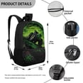 thumbnail image 5 of Yuyamidu Green Tractor School Backpack for Kids Teens, Large Capacity Bookbag with Multiple Pockets for Elementary Middle School Students Daily Use Travel, 5 of 6