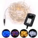 thumbnail image 2 of Cadena de luces LED de 10 a 100 m CC de 12 V con microalambre de arroz plateado, resistente al agua, para exteriores, para fiestas navideñas, 2 of 4