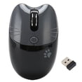 thumbnail image 1 of BT5.1 or 2.4GHz Wireless Mouse, Silent Click, Adjustable DPI, Auto Sleep, Office Mouse for Girls, Work, Family, School, Cafe, Black and Gray, 1 of 4