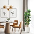 thumbnail image 4 of Higuera GarveeHome con hojas de violín falsas, 5 pies, con maceta blanca, 4 of 7