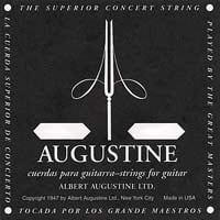 Augustine Classique Noir Unique Corde de Guitare Classique - Tension Légère E Ou 1er