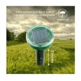 thumbnail image 4 of Topboutique Solar Mole Repellent, 2 Pack Ultrasonic Solar Power Animals Repeller Waterproof for Outdoor Garden Lawn Yard Get Rid of Moles Voles Gophers Rats Rodents, 4 of 9