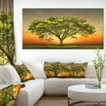 thumbnail image 1 of Green Tree against Setting Sun - Trees Canvas Art Print, 1 of 3