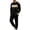 Khaki, variant on Babcutegg Mens 2-Piece Outfit Color Block Crew Neck Sweatshirt and Jogger Pants Fashion Casual Set Army Green Size S