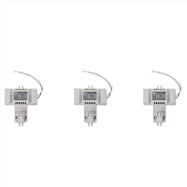 3X White Plastic Shell 4 Pin 2D Tube Bulb Fluorescent AC 220V 0.19A 38W,3 x Plastic Shell Tube Bulb Fluorescent Ballast,White