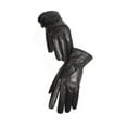 thumbnail image 3 of Reed Women's Genuine Leather Warm Lined Driving Gloves (L, BLACK), 3 of 11