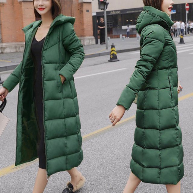 Puntoco Abrigo De Mujer Moda De Mujer Abrigo Largo De Invierno Con Capucha Mantener Caliente Algodón Manga Larga Autocultivo Liquidación De Navidad Puntoco Puntoco-3136