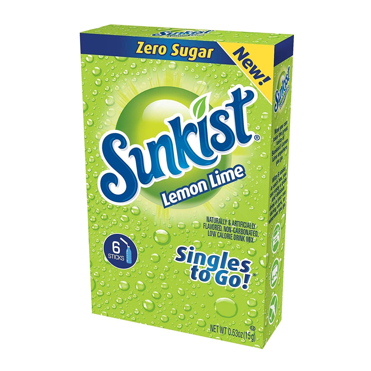 Sunkist Soda Lemon Lime 6 Singles To Go Drink Mix 0 53 OZ Pack Of 6 sunkist-soda-lemon-lime-6-singles-to-go-drink-mix-0-53-oz-pack-of-6