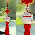thumbnail image 2 of Colgante de coche LYD, lindo gato de la suerte, conducción segura, bendición de la suerte, adorno colgante para coche, decoración de espejo retrovisor automático LYD Todos, 2 of 2