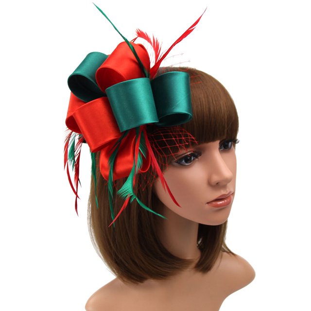 Coofit Fascinator Hat Creative Exquisite Ribbon Mesh Party Headpiece Tea Party Headband
