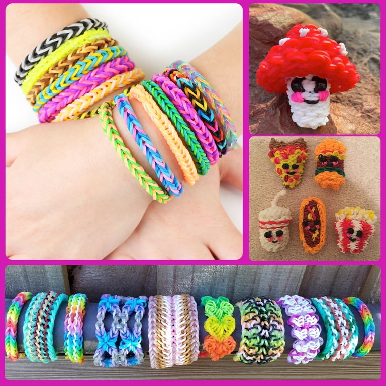 LotFancy 32 Colors Rubber Band Bracelet Kit, DIY Loom Kit with