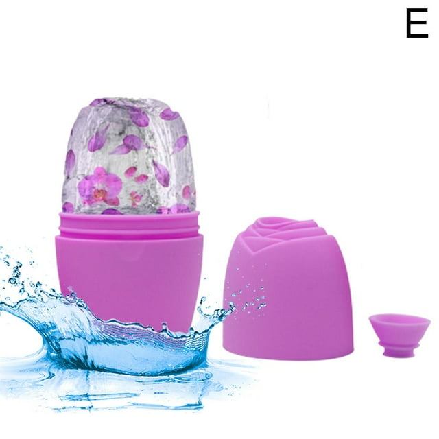 PESSLOK Rouleau de Glace en Silicone pour Visage Yeux Cou Massage Enlever les Cernes Rétrécir les Pores h