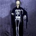 thumbnail image 5 of StarBay 5.4FT Skeleton Decoration Halloween Life Size Poseable Plastic Skeleton Party Supplies, Increase Atmosphere, Emulation, Scary, 5 of 9