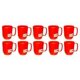 thumbnail image 1 of Taza JapanBargain de plástico japonés, 350 ml, irrompible, color rojo, 10 unidades, 1 of 5