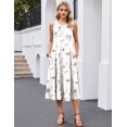 thumbnail image 4 of Zeagoo Summer Casual Dresses for Women Sleeveless Midi Dress Swing Tank Sundress Pleated Tshirt Dress with Pockets, 4 of 6