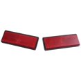 thumbnail image 1 of rectangle red Reflectors Universal For Motorcycles ATV Bikes Dirt Bikes, 1 of 5