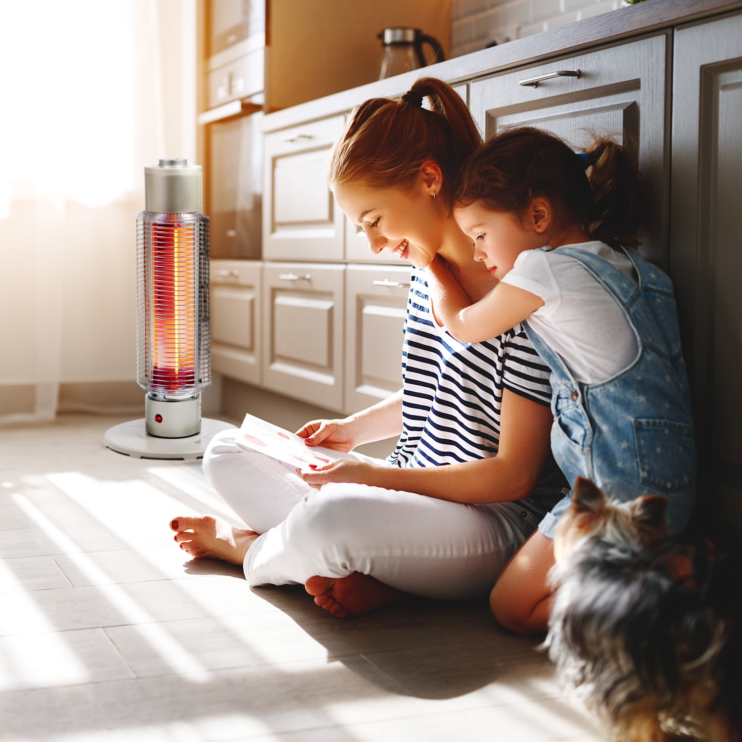 MegaHeat Graphite Electric Tower Heater, Instant Heat, Energy Efficient  420W, Champagne - Walmart.com