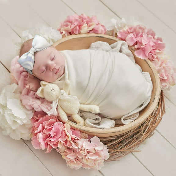 Pofeuu Butterfly In Blossoms Zen Print Baby Newborn Hats Set Knot Beanie Hats Soft for Infant Baby Girls Boys Caps