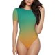 thumbnail image 1 of Fotbe Orange To Teal Gradient1 Body de Mujer con Cuello Redondo y Mangas Cortas, Sin Mangas Ajustado, Suave, Cómodo y Básico-Medium, 1 of 7