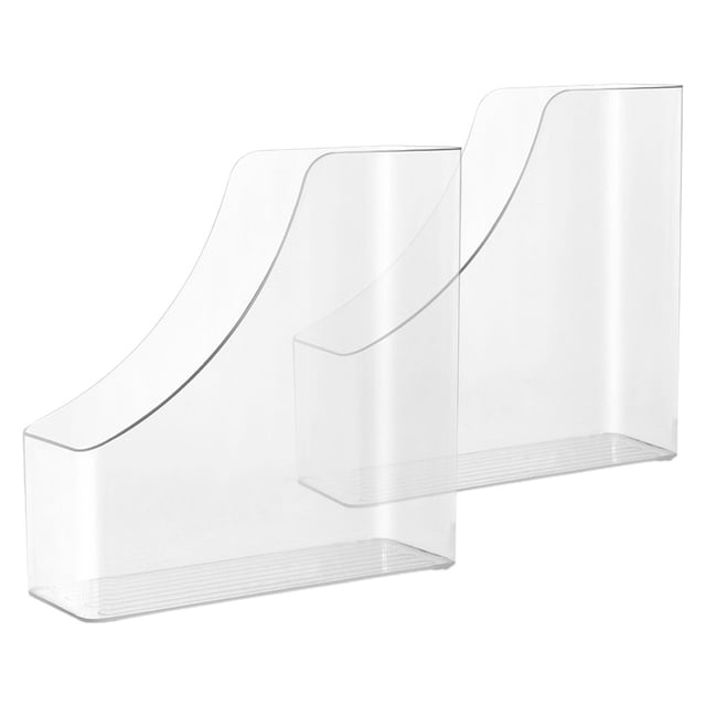 unbranded 2Ud Organizador Vertical Para Escritorio En Material Plástico Transparente Fácil De Limpiar