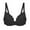 Black, variant on Elainilye Fashion Wireless Bras with Support and Lift Seamless Plus Size Sports Bra Underwear Yoga Bra Gathering Bra,White