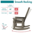 thumbnail image 4 of Hidpriva Outdoor Rocking Chair, Oversized HDPE Weather Resistant Porch Rockers for Outside Deck Balcony Front Backyard, Wood Grain, 4 of 8
