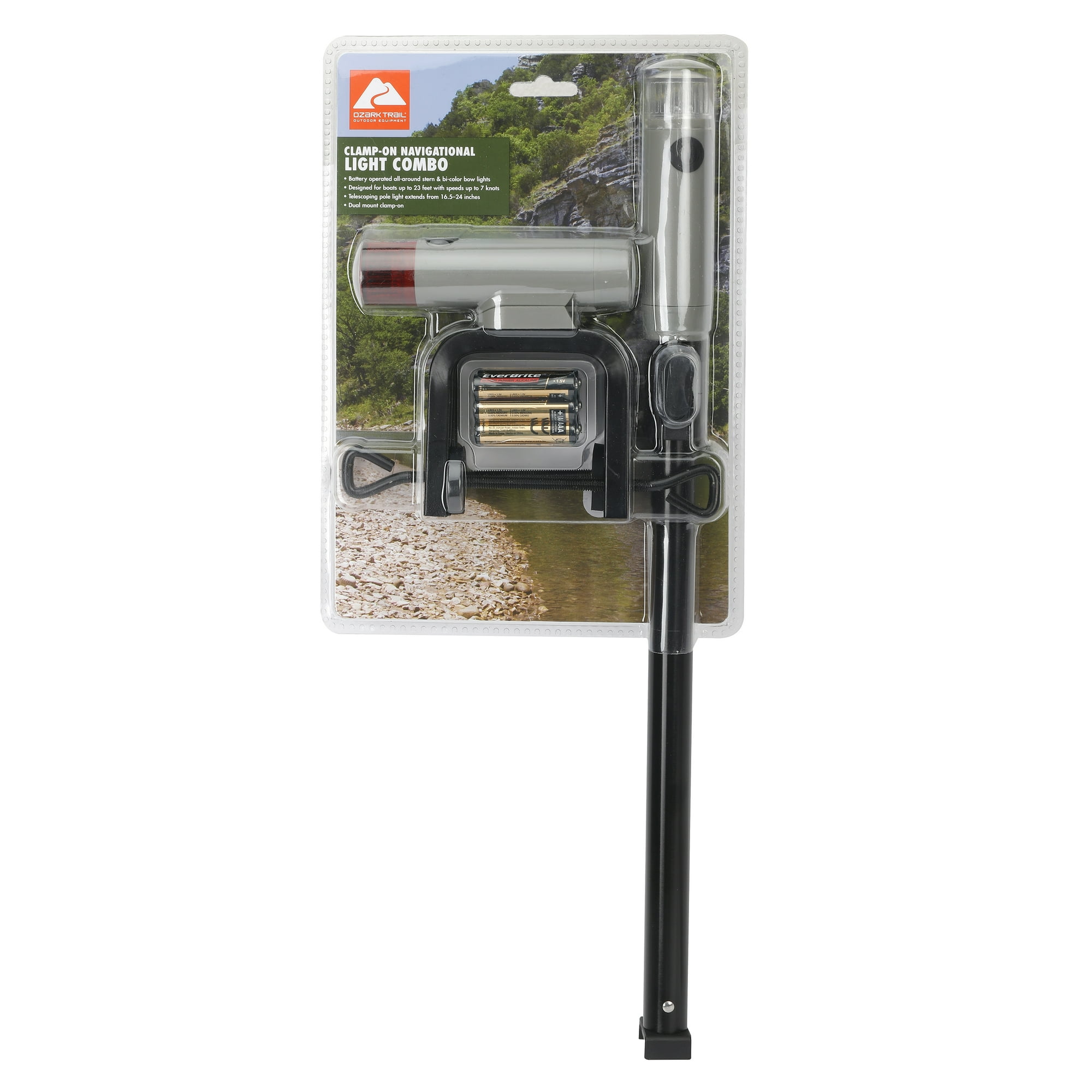 Ozark Trail Clamp-On Navigation Light Combo, Bi-Color and All-Around Lights