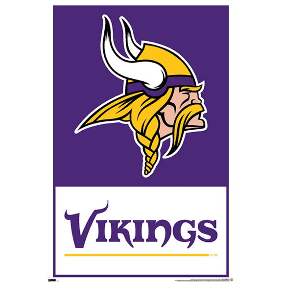 NFL Minnesota Vikings - Logo 21 Wall Poster, 22.375" x 34"