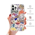 thumbnail image 2 of Hippie Indie Smiley Face Case for iPhone 12 Pro,Aesthetic Art Design Pattern TPU Shock-proof Cover Case, 2 of 5