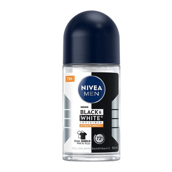 Antitranspirante NIVEA MEN Black & White invisible black & white ultimate roll on 50 ml