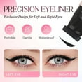 thumbnail image 5 of 2025 New Foldable Eyeliner Stamp, Double-Ended Eyeliner Stamp & Liquid Eyeliner Pen, Waterproof Natural Cat Eye Eyeliner Stamp, Long-Lasting, Smudgeproof Eye Stencil Makeup Tool (Black), 5 of 9