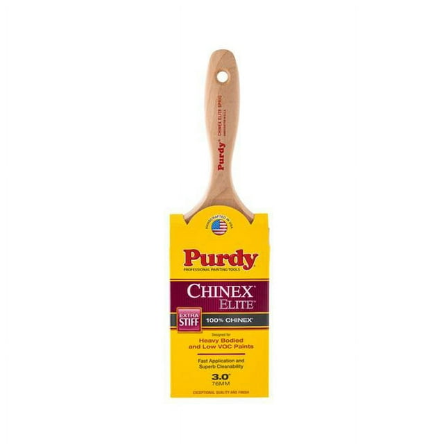Purdy 1004802 Chinex Elite Sprig 3 Po avec Pinceau Plat Extra Rigide