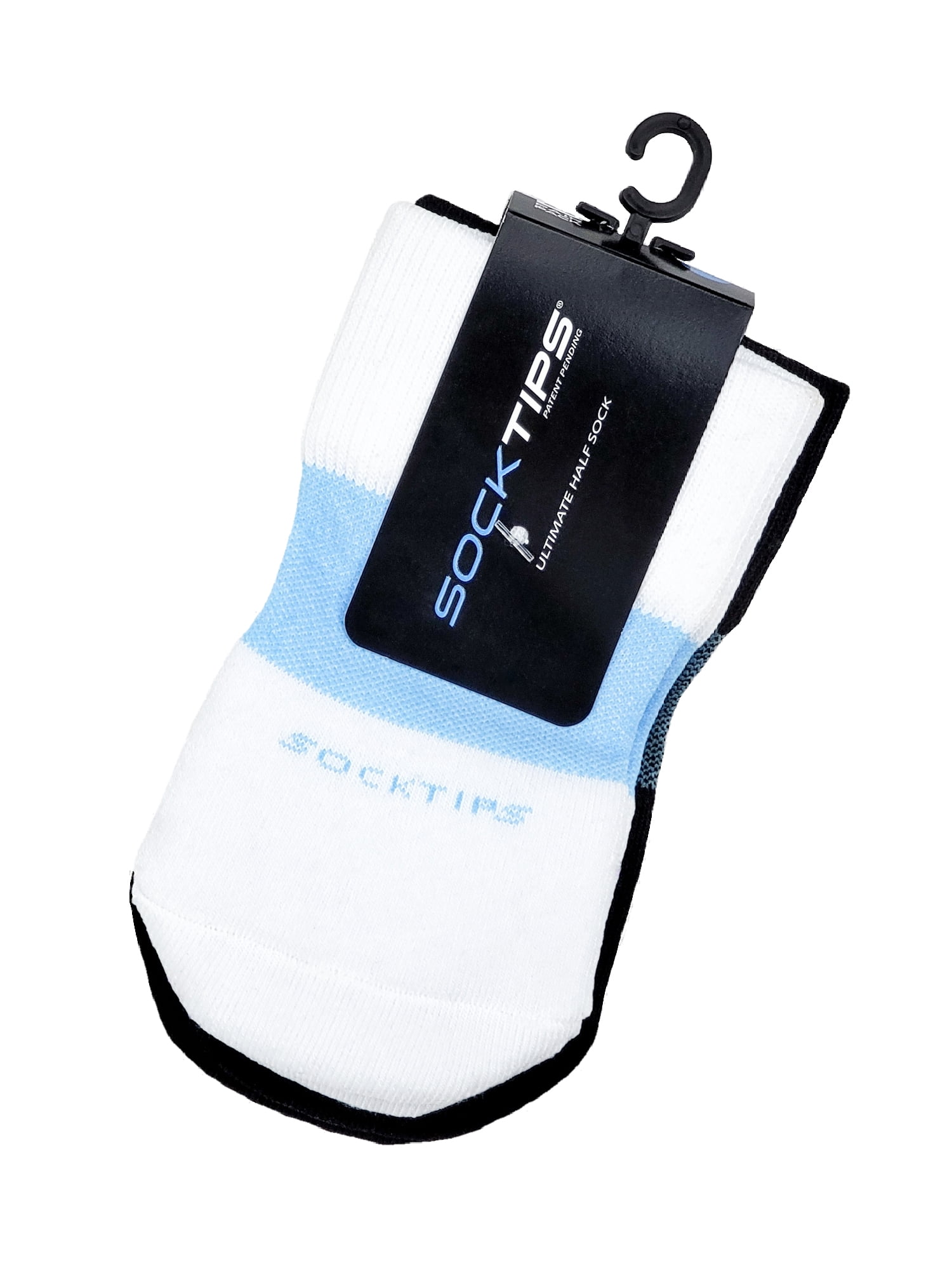 SockTips Women's and Men's Ultimate Half Sock, 2 Pack