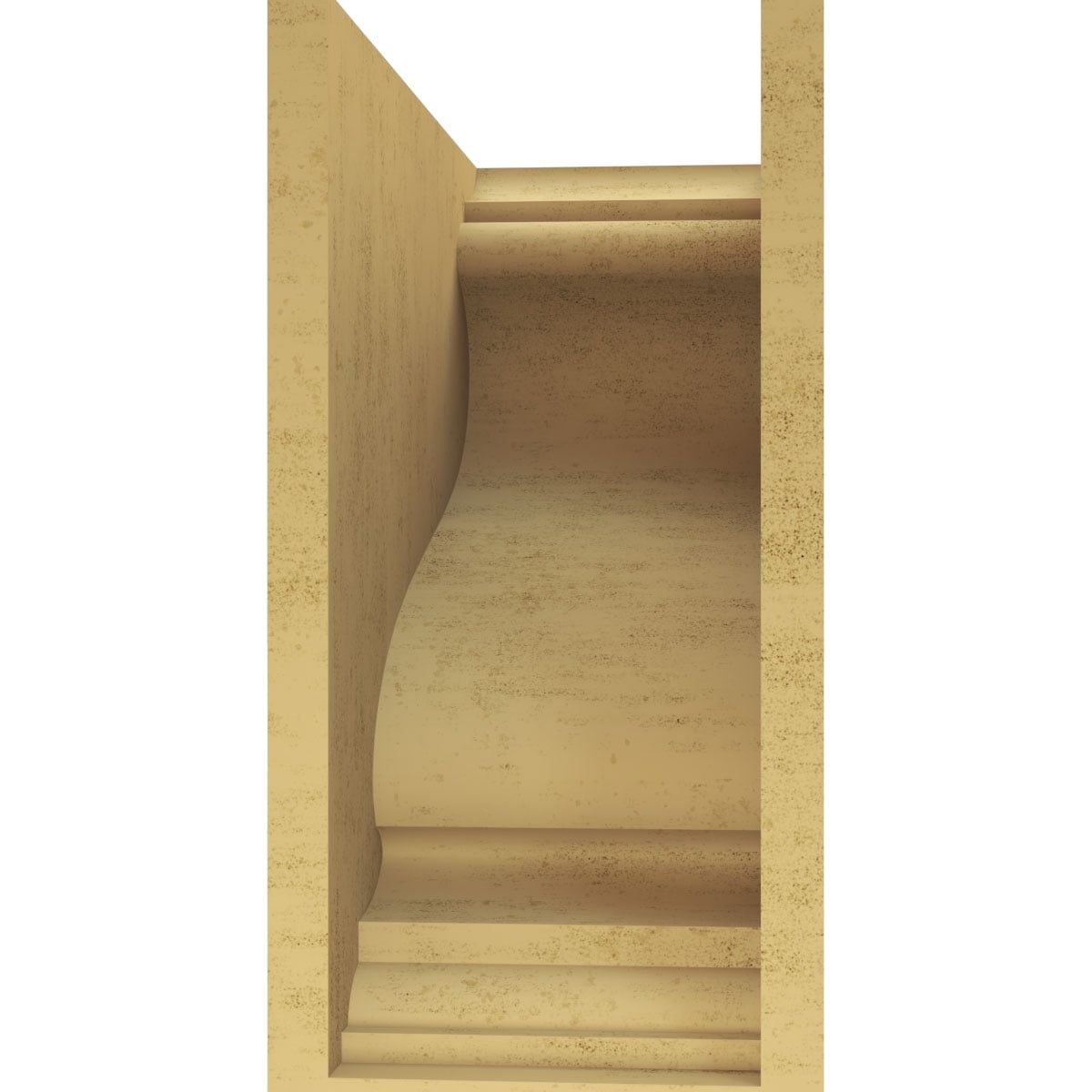 9"W x 18"D x 18"H Classic Scroll Rough Cedar Woodgrain TimberThane Corbel, Primed Tan