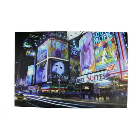 LED Lighted NYC Times Square Canvas Wall Art 15.75