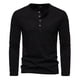 thumbnail image 1 of Jersey de botones de moda informal para hombre: camiseta estampada de manga larga, material de poliéster, uso diario/laboral, 1 of 4
