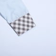 thumbnail image 3 of Camisas De Vestir Para Hombre Camisa de manga larga para hombre con un tercio de cárdigan, camisa ajustada, camisa informal para el , árbol de (Blue, S), 3 of 5