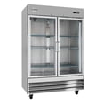 thumbnail image 4 of KoolMore 47 Cu. Ft. Commercial Stainless-Steel Upright Reach-In Freezer with Self-Close Glass Doors in Silver. RIF-2D-GD, 4 of 17