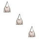 thumbnail image 3 of Sonducket Bolso de hombro con cadena de alta capacidad y de moda para mujer, bolso de hombro con cadena, bolsos de lujo, blanco roto Type1 NO1, 3 of 6