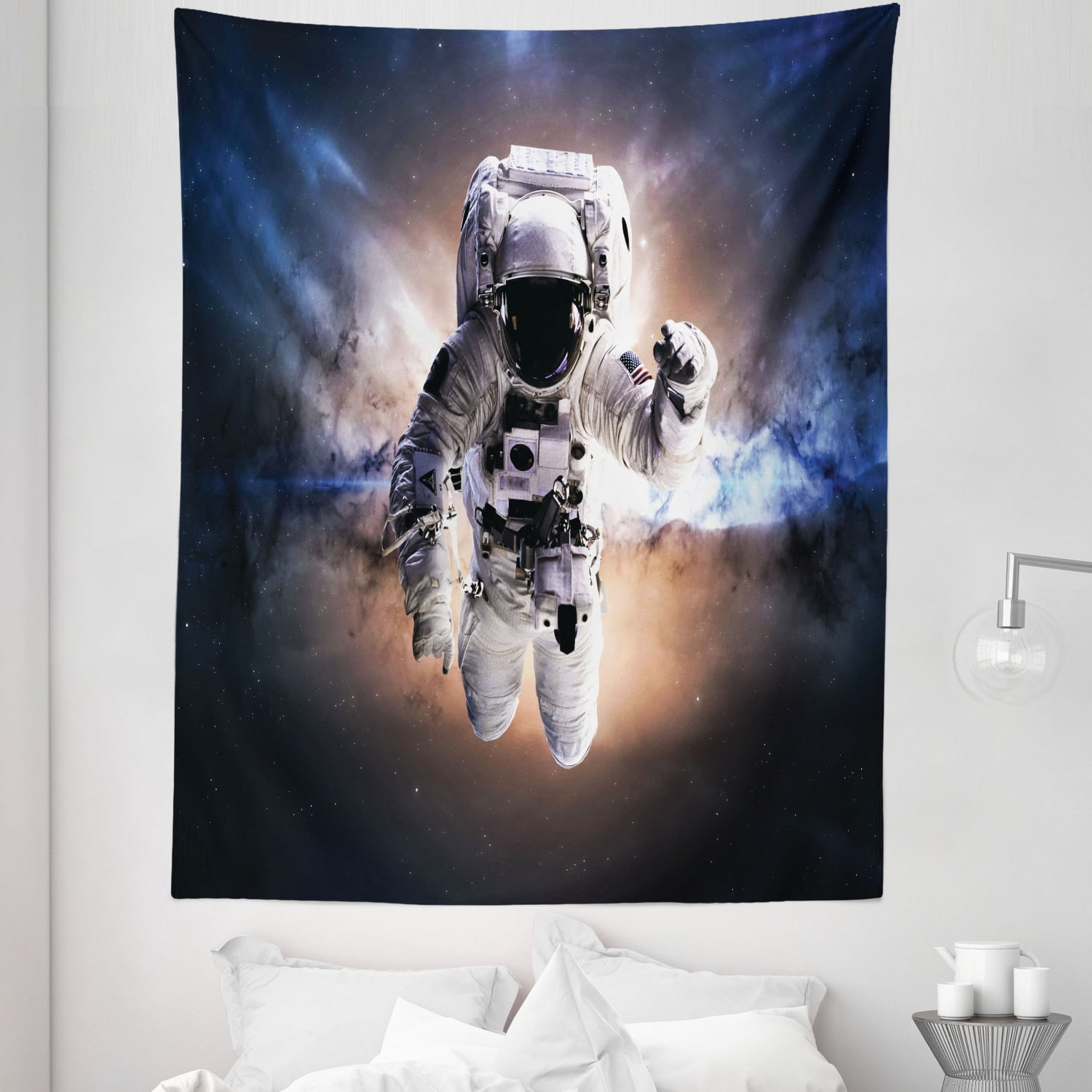 Astronaut Tapestry, Floating Astronaut in Space Nebula Heavenly Bodies Star  Systems Love Science, Fabric Wall Hanging Decor for Bedroom Living Room  Dorm, 5 Sizes, Multicolor, by Ambesonne - Walmart.com