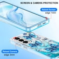 thumbnail image 6 of CASEFIV for Samsung Galaxy S26 Case,Cute Butterfly Pattern Magnetic Phone Cover Translucent Slim Protective Case for Women Girls,Blue Butterfly, 6 of 8