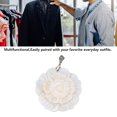 thumbnail image 3 of Natural Abalone Shell Pendant Handcrafted 3-Layered Flower Seashell Jewelry Necklace Decoration for Women, Elegant White Blossom Dress Accessories, 10.0 x 7.0 in / 25.4 x 17.8 cm, 3 of 9